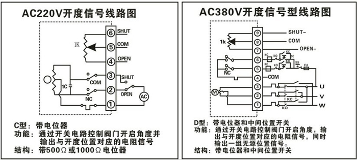 開度信號電動執(zhí)行器接線圖